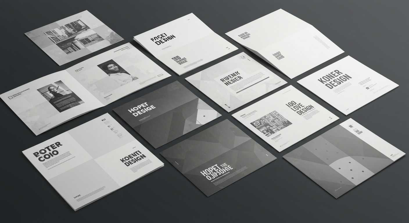 ポスターやパンフレットなどの紙媒体デザイン事例 (推奨サイズ: 幅800px以上, アスペクト比4:3)